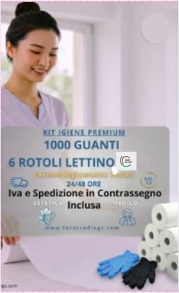Kit Guanti rotolo lettino