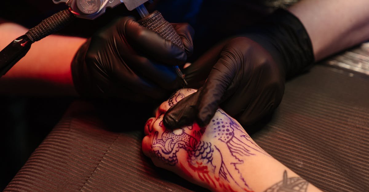 Dispositivi di protezione individuale monouso per studi tattooi: guanti in nitrile neri e blu offerte Canvas